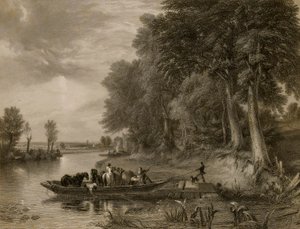 De veerboot door Edward Goodall