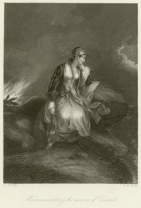 Medora kijkt naar de terugkeer van Conrad door Edward Henry Corbould
