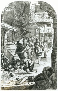 De Grote Pest van Londen in 1665 door Edward Henry Corbould
