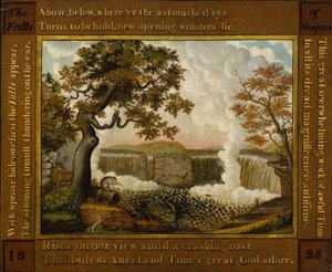 De watervallen van Niagara door Edward Hicks