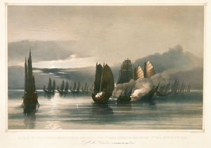 Aanval op het piratensquadron van Chuiapoo, bij Tysami, China, 28 september 1849