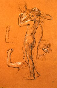 Studie voor Idle Fears (II), 1893