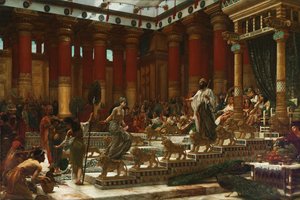 Het Bezoek van de Koningin van Sheba aan Koning Salomo, 1890 door Edward John Poynter