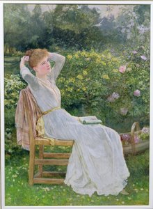 Zomertijd: portret van de vrouw van de kunstenaar, Hannah