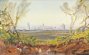 Een rust onderweg naar Pisa door Edward Lear