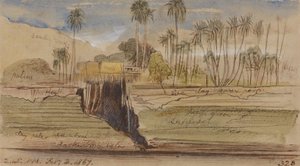 Tussen Ibreem en Wady Halfeh, 14:45 uur, 2 februari 1867 (328) door Edward Lear