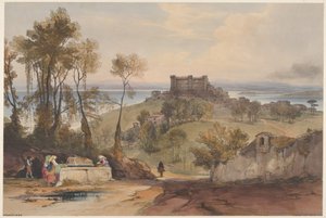 Bracciano Uitzichten van Rome en zijn omgeving, plaat 2 door Edward Lear