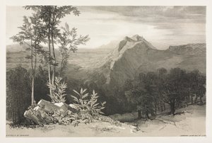 Civitella di Subiaco door Edward Lear