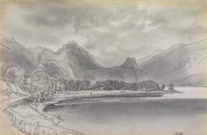 Derwentwater door Edward Lear