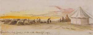 Gantara (Suezkanaal), 5:25 am, 27 maart 1867 (20) door Edward Lear