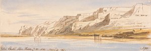 Gebel Sheikh Abu Fodde, 7:30 uur, 4 maart 1867 (590) door Edward Lear