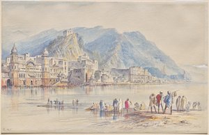 Hardwar, India door Edward Lear