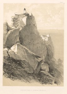 Geïllustreerde excursie in Italië vol. II: Oude muren, Monte Circello, 1846 door Edward Lear