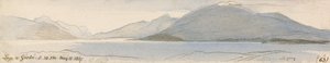 Gardameer door Edward Lear