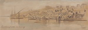 Luxor, 7:00 am, 20 januari 1867 (198) door Edward Lear