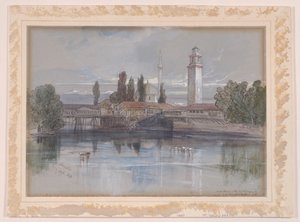 Klooster door Edward Lear