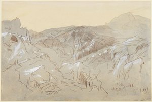 Bergen in Dalmatië door Edward Lear