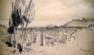 Napels door Edward Lear