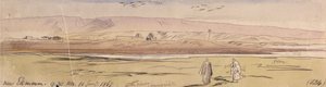 Omgeving Ekhmim door Edward Lear