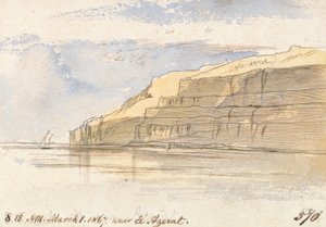 Omgeving El Azerat door Edward Lear