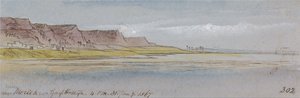 Bij Mereeh of Garf Hossayn, 16:00 uur, 31 januari 1867 (302) door Edward Lear