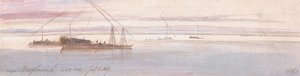 Omgeving Mesghouneh door Edward Lear