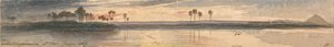Omgeving Mesghouneh door Edward Lear