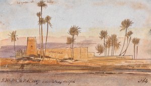 In de buurt van Wady Halfeh door Edward Lear