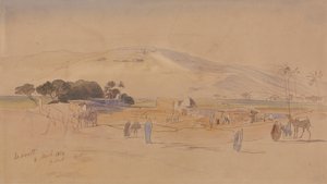 Oasis dorp door Edward Lear