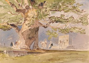 Onderweg, twee uur van Tepelene, 19 april 1857 door Edward Lear