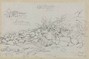 Sorrento, 2 augustus 1838 door Edward Lear