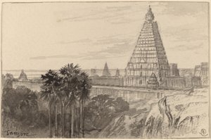 Tanjore, India door Edward Lear