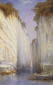 De marmeren rotsen - Nerbudda Jubbolpore, 1882