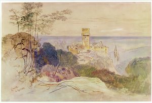 Het Klooster van Caracalla, 1856 door Edward Lear