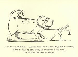 Er was een Oude Man van Ancona, die een kleine Hond vond zonder Eigenaar