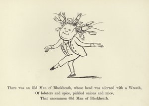 Er was een oude man uit Blackheath, wiens hoofd was versierd met een krans door Edward Lear