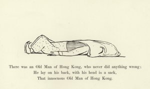 Er was een Oude Man uit Hong Kong, die nooit iets verkeerd deed door Edward Lear