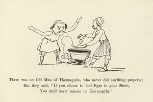 Er was een oude man van Thermopylae, die nooit iets goed deed door Edward Lear
