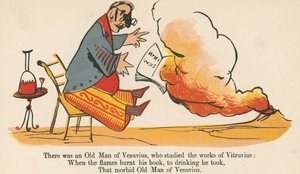 Er was een oude man van Vesuvius, die de werken van Vitruvius bestudeerde, uit 