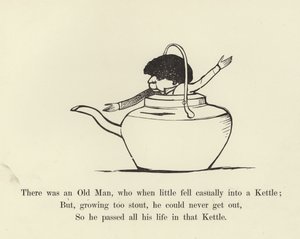 Er was een Oude Man, die als kind per ongeluk in een Ketel viel door Edward Lear