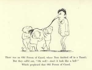 Er was een Oude Persoon van Cassel, wiens Neus eindigde in een Kwast door Edward Lear