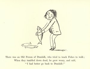 Er was een oude man uit Dundalk, die probeerde vissen te leren lopen door Edward Lear