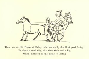 Er was een oude persoon uit Ealing, die geheel verstoken was van goed gevoel door Edward Lear