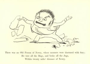 Er was een oude persoon uit Newry, wiens manieren getint waren met woede door Edward Lear