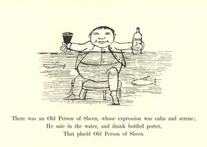Er was een oude Persoon van Sheen, wiens uitdrukking kalm en sereen was door Edward Lear