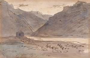 Vjose, 19:15 17 april 1857 door Edward Lear