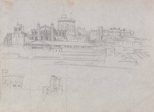 Kasteel van Windsor door Edward Lear