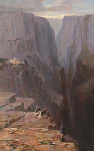 Zagori, Griekenland, 1860 door Edward Lear