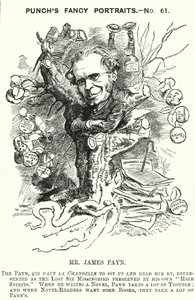 Punch cartoon: James Payn, Engelse romanschrijver