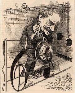 Cartoon van Julius Benedict